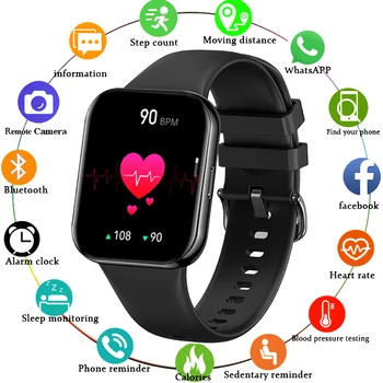 2022 Nowy Bluetooth Połączenie Męskie Zegarek Tętno Ciśnienie Krwi Tlen W Krwi Fitness Sportowe Wodoodporne Inteligentne Damskie Zegarek + Pudełko