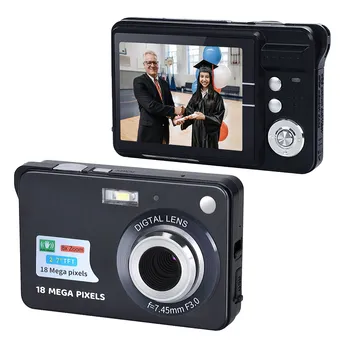 720 P/1080 P Aparat Cyfrowy Kamera 18MP/48MP Zdjęcia Kamera 8X Zoom Anty-drżenie 2,7-calowy Ekran TFT dla Dzieci, Młodzieży Prezent