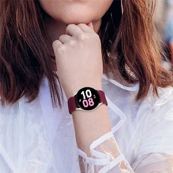 Kobieta Silikonowy Pasek z Pętlą do Samsung Galaxy Watch 4 5 pro 40 mm 44 mm 45 mm Bransoletka Galaxy Watch4 Classic 42 mm 46 mm, Bez Luzów