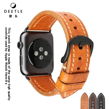 Luksusowy Skórzany Pasek Dla Apple Watch Pasek Serii 6 SE 5 4 3 2 1 mc 38 mm 42 mm Bransoletka dla Apple Watch Markowe Paski 44 mm 40