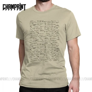 Męskie t-shirty z formuł matematycznych i numerycznych, wzór t-Shirt Z czystej Bawełny, z krótkim Rękawem, Naukowa Fizyka, t-Shirty dla Frajerów, klasyczne