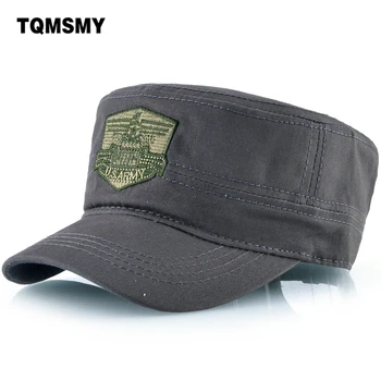 TQMSMY 100% bawełna materiał Kamuflażu haft Ikonę wojskowe płaskie czapka z daszkiem czapka dla mężczyzn i kobiet snapback czapka TMBS49